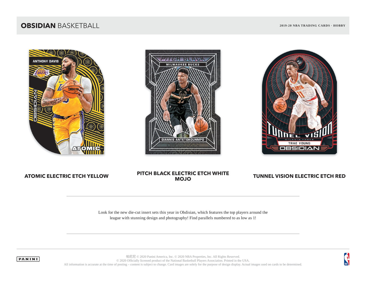 2019/20 Panini Obsidian Basketball Hobby Box