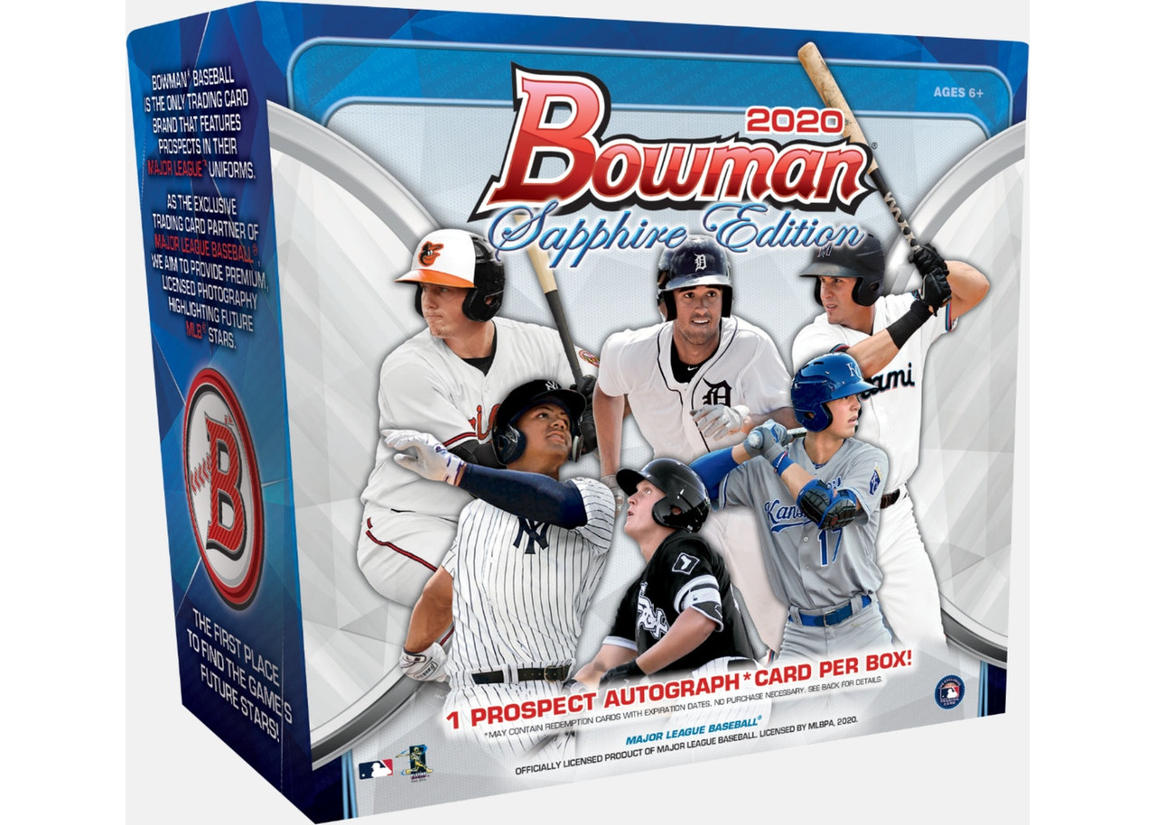 【未開封】topps Bowman sapphire 2020 1パック 新品 2020 Bowman Baseball Sapphire Edition Box