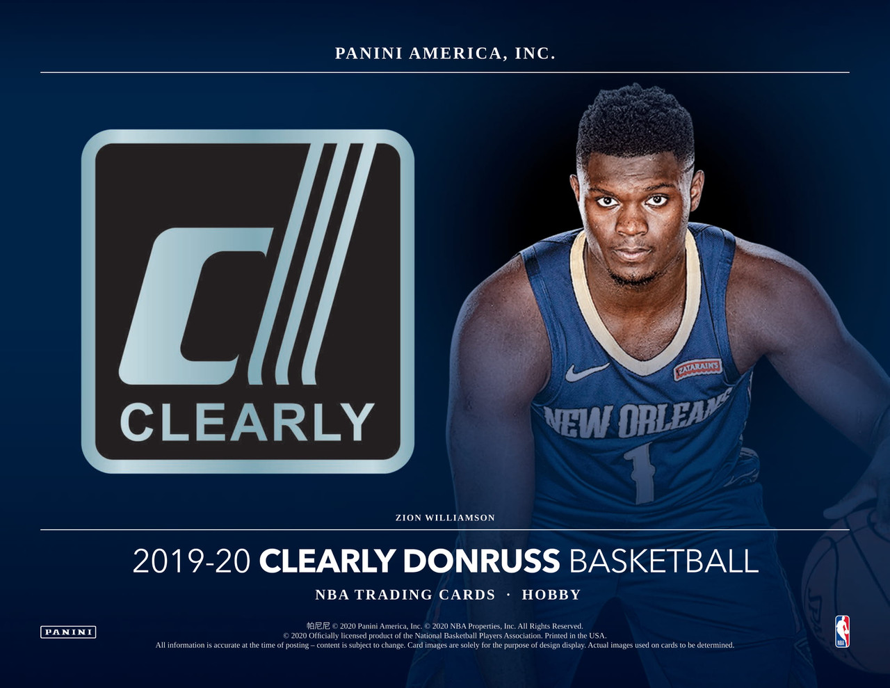 2019/20 Panini Clearly Donruss Basketball Hobby Box