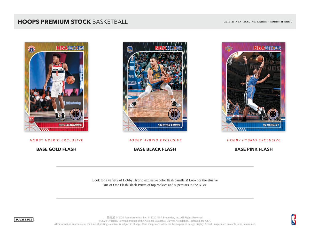2019/20 Panini NBA Hoops Premium Stock Basketball Hobby Hybrid Box