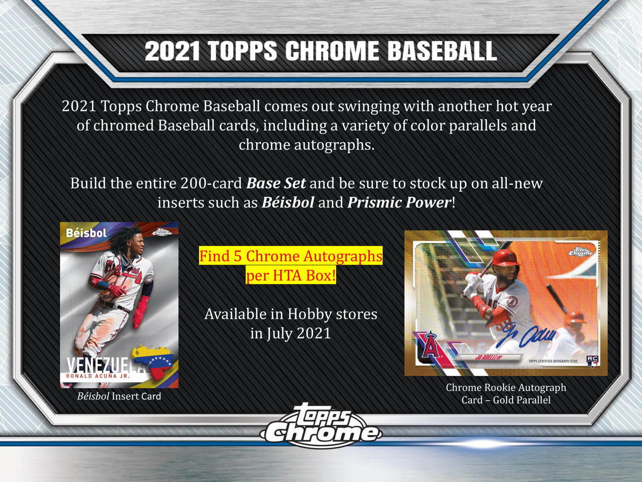 2021 Topps Chrome Baseball Hobby Jumbo 8 Box Case | Diamond Cards