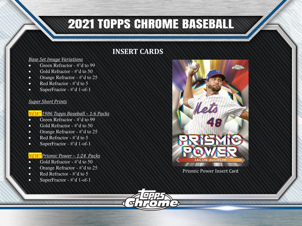 2021 Topps Chrome Baseball Jumbo Hobby HTA Box