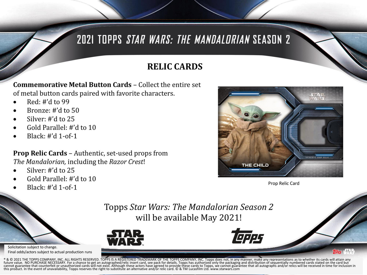 2021 Topps Star Wars The Mandalorian Season 2 Hobby Box