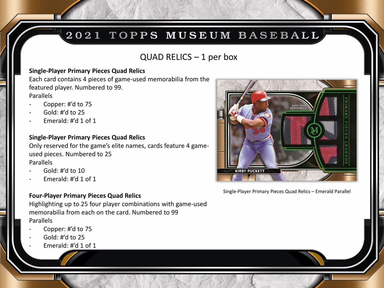 2021 Topps Museum Collection Baseball Hobby 12 Box Case