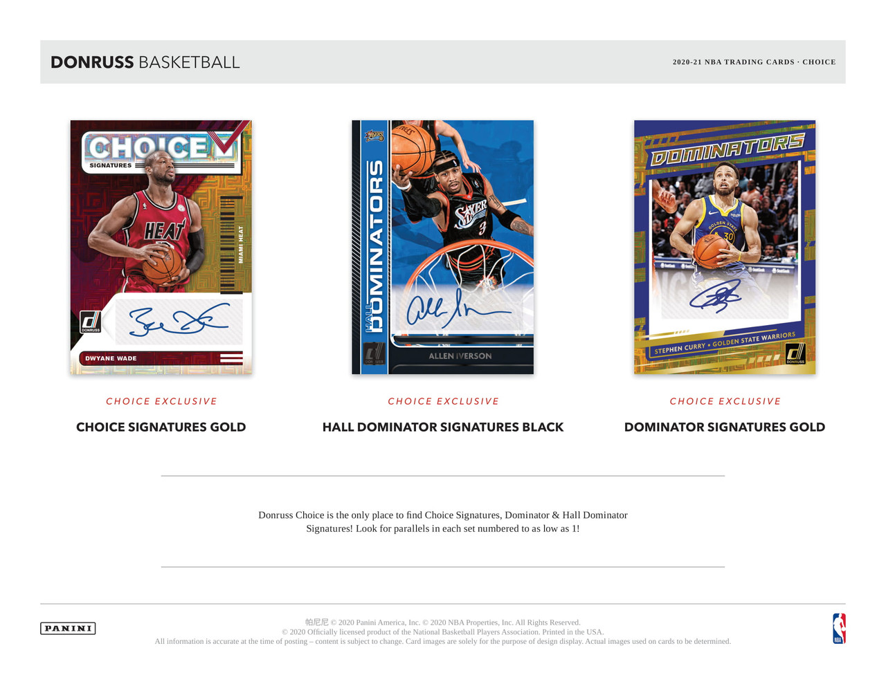 2020/21 Panini Donruss Choice Basketball Hobby Box