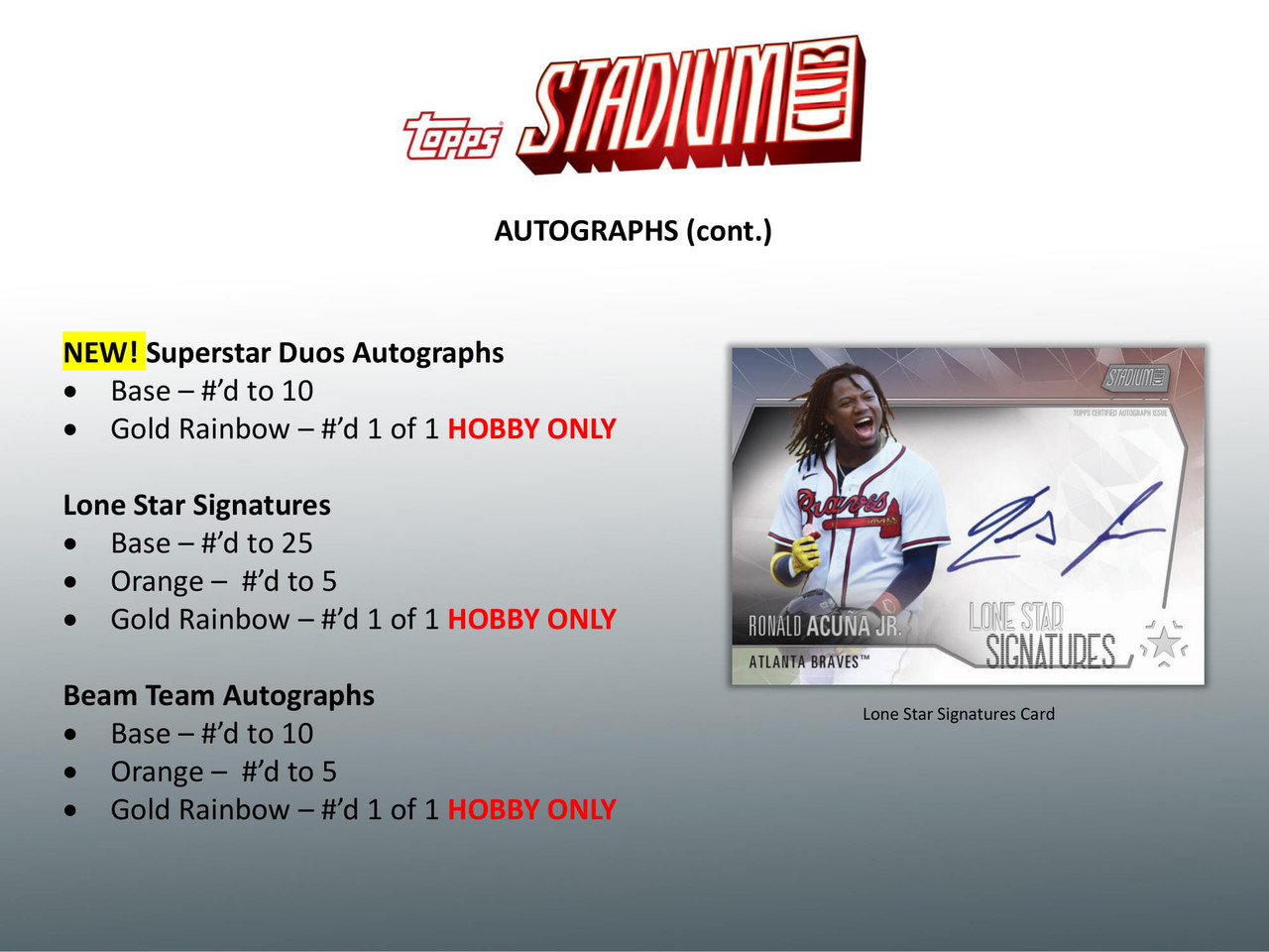 2021 Topps Stadium Club Baseball Hobby Box