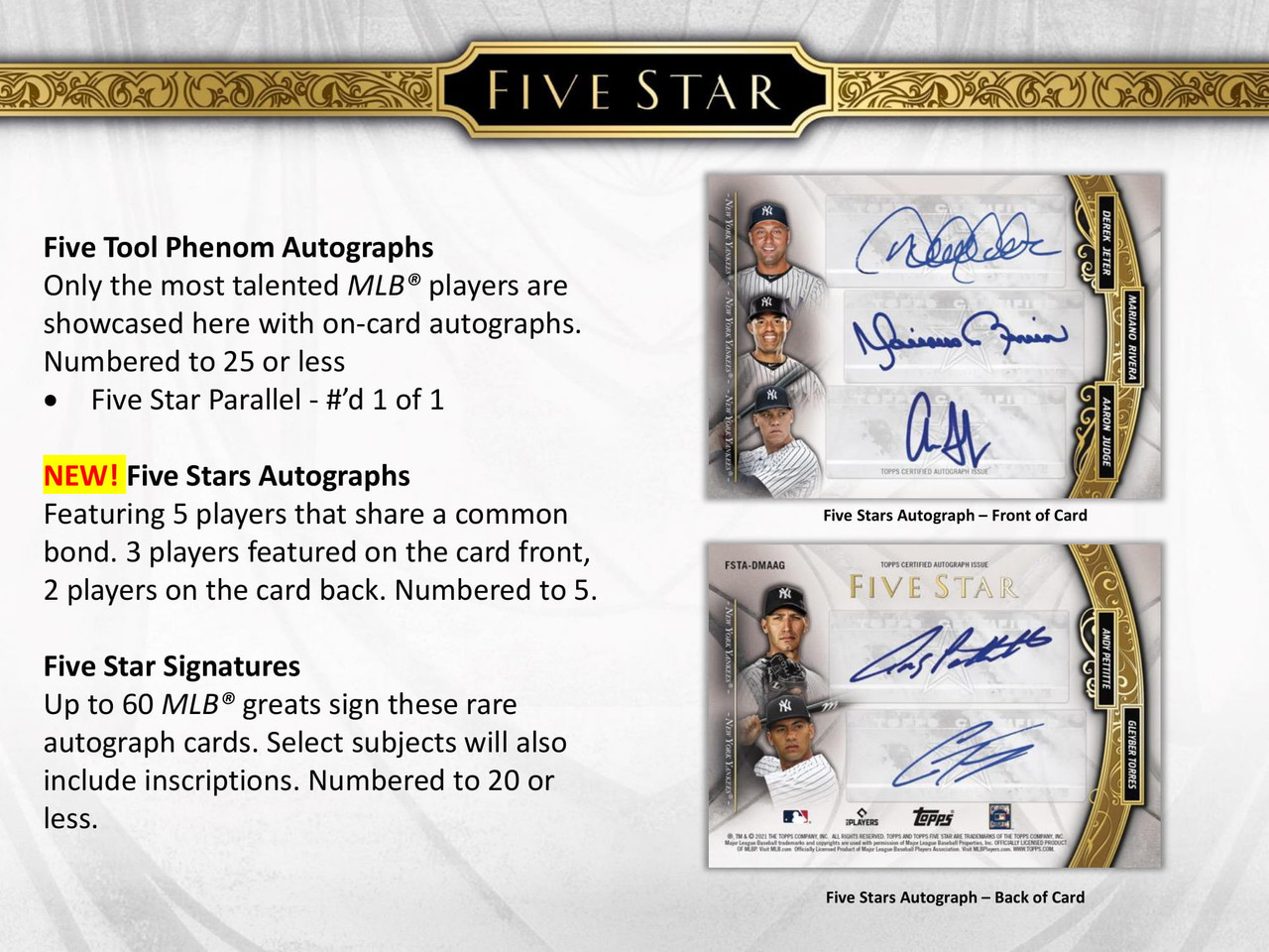 2021 Topps Five Star Baseball Hobby Box