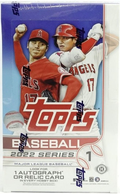 2022 Topps Series 1 Baseball Hobby 12 Box Case