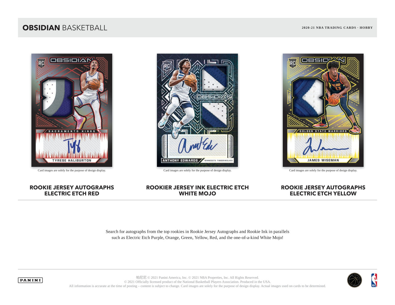 2020-21 Obsidian Basketball Hobby Box