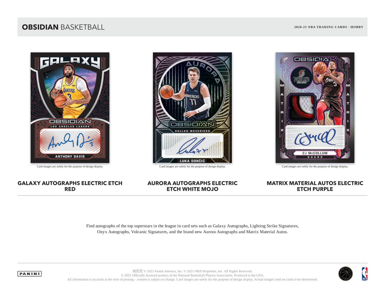 2020-21 Obsidian Basketball Hobby Box