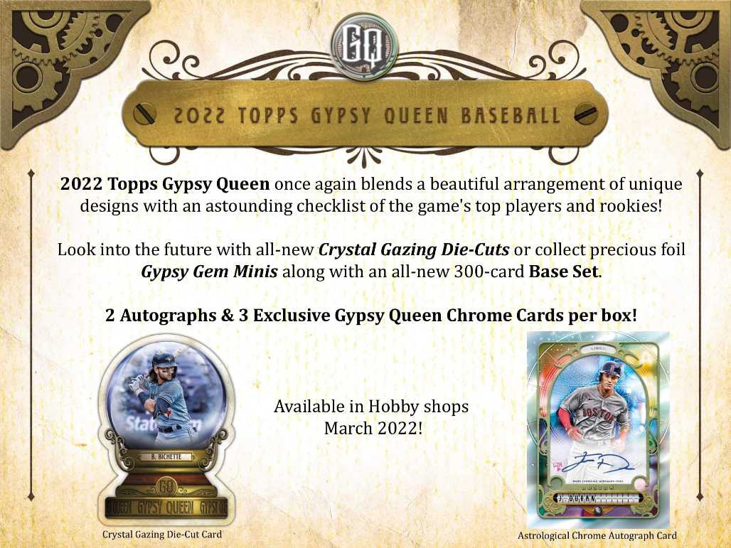 2022 Topps Gypsy Queen Baseball Hobby 10 Box Case
