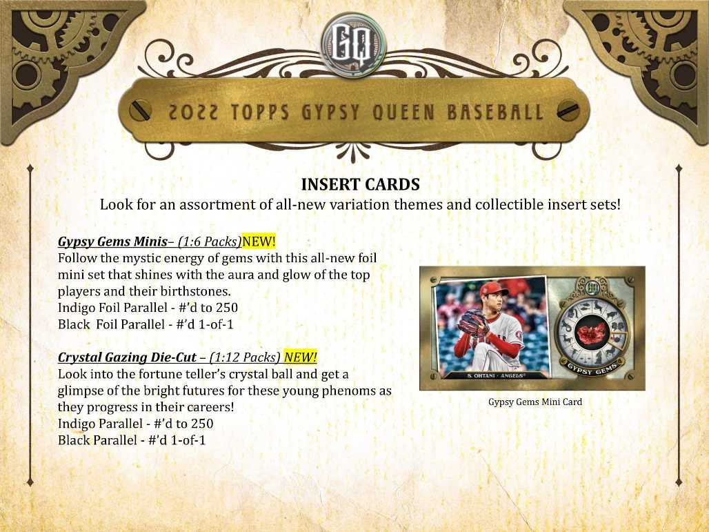 2022 Topps Gypsy Queen Baseball Hobby 10 Box Case