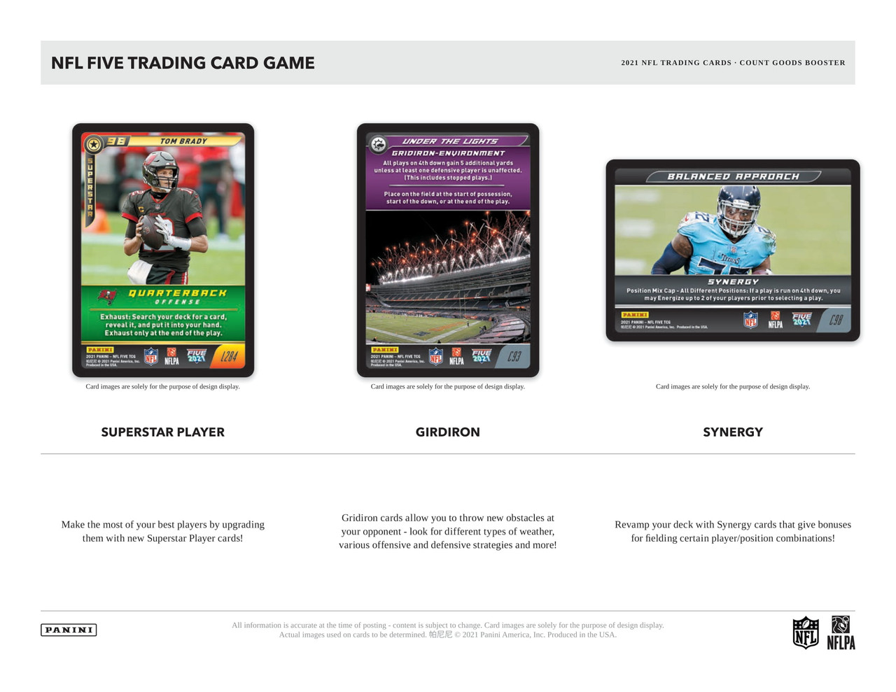2021 Panini NFL Five Trading Card Game Booster Box 2021 Panini NFL Five Trading Card Game Booster Box