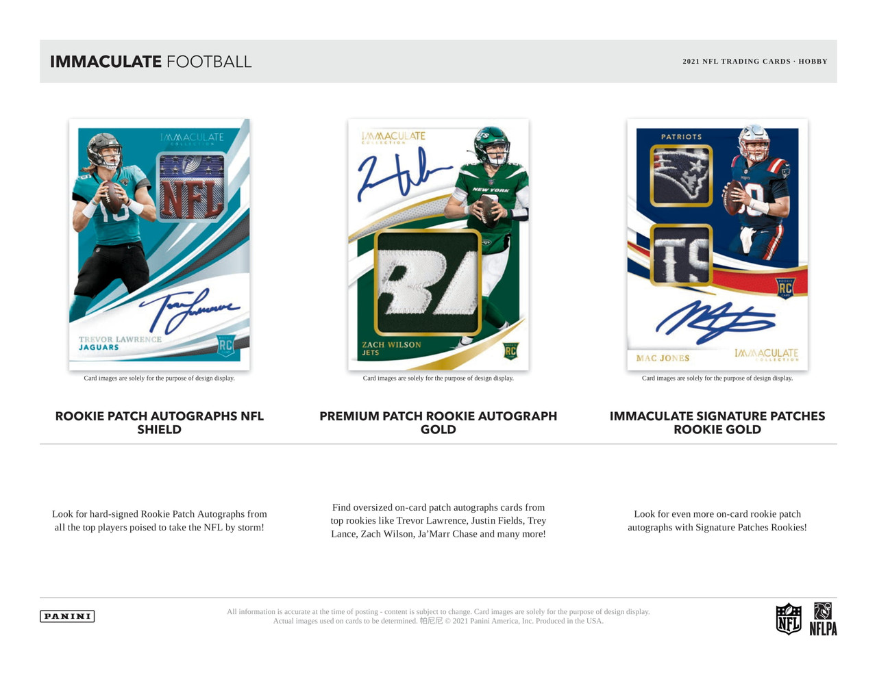 2021_Panini_Immaculate_Footbal