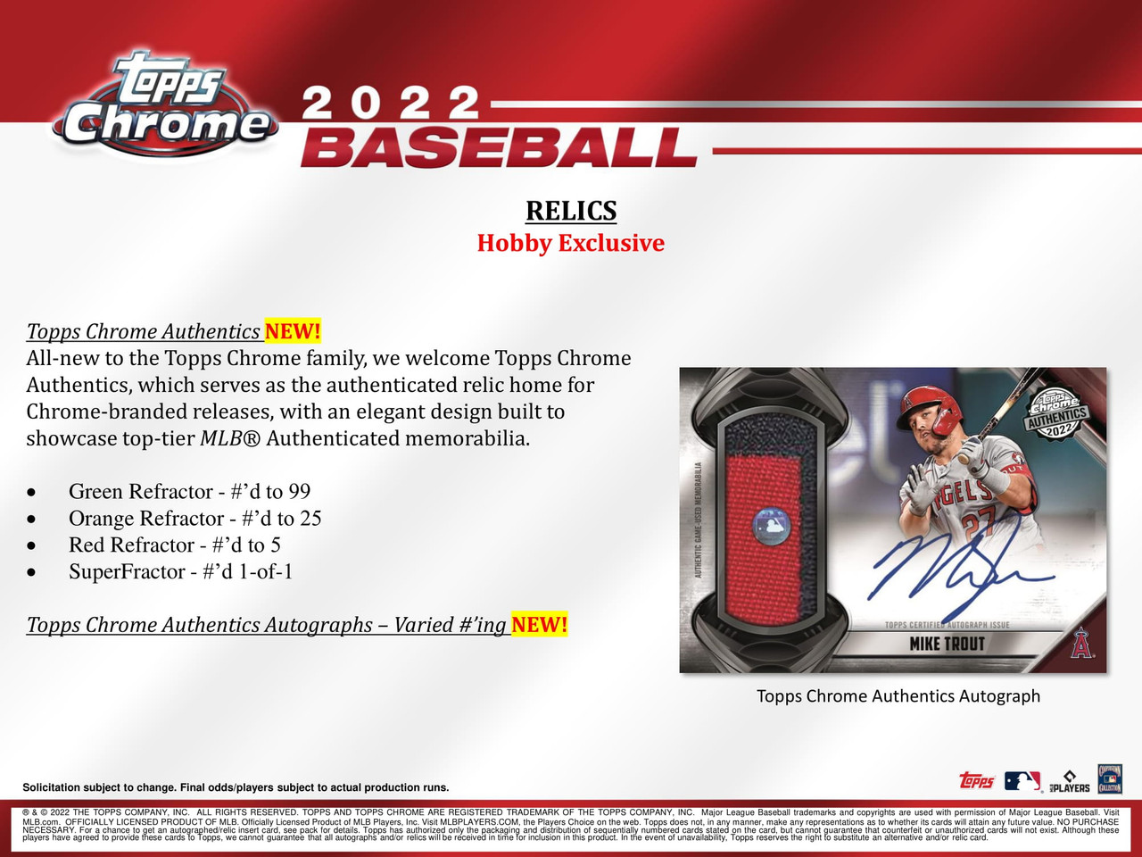 2022 Topps Chrome Baseball Hobby Jumbo 8 Box Case