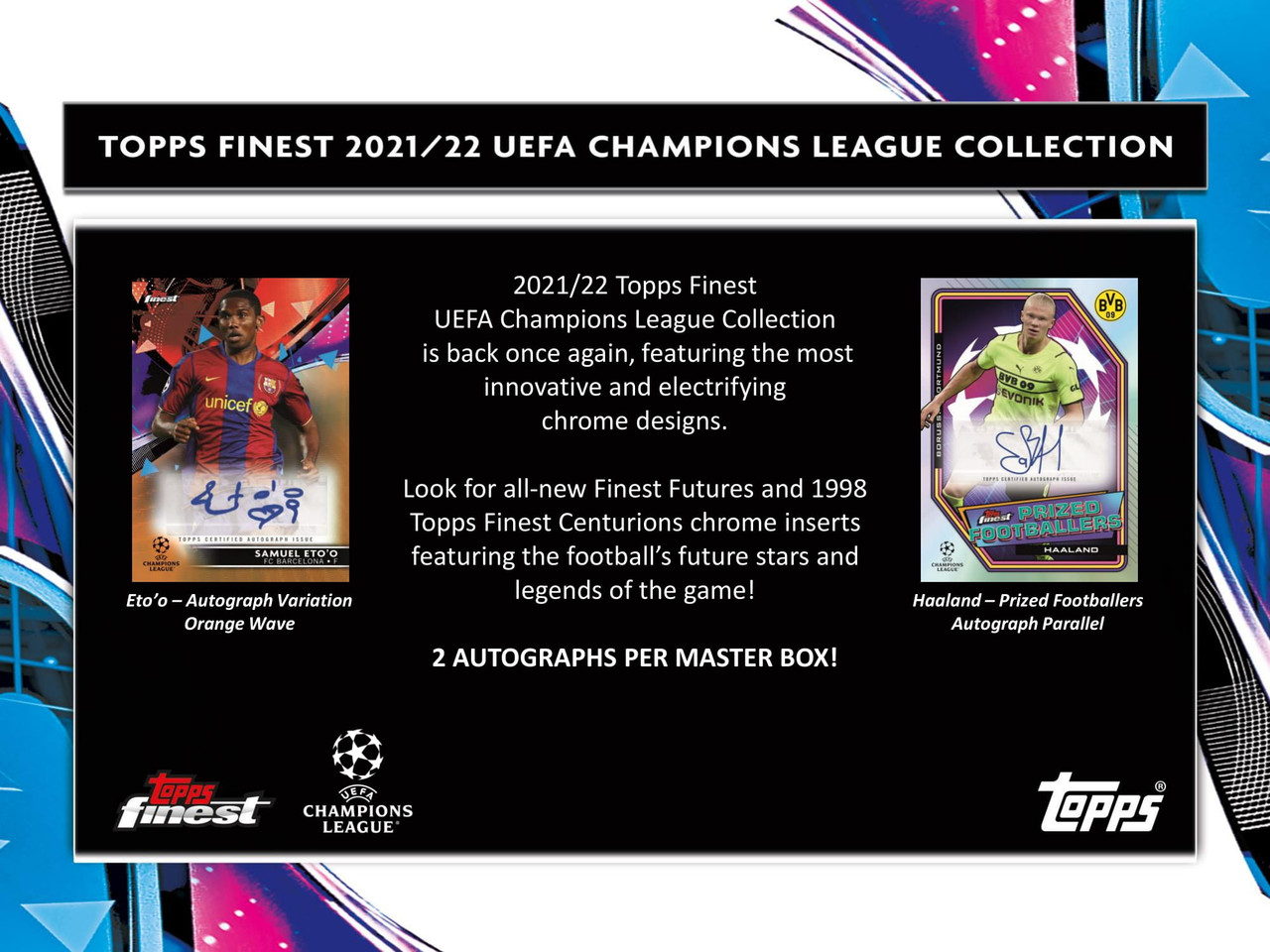 Topps Finest 2021/22 UEFA Champions League Soccer Hobby Box of