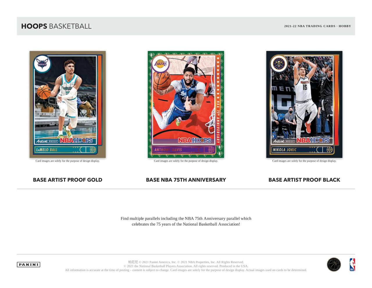 2021/22 Panini NBA Hoops Basketball Hobby Box 2021/22 Panini NBA Hoops Basketball Hobby Box