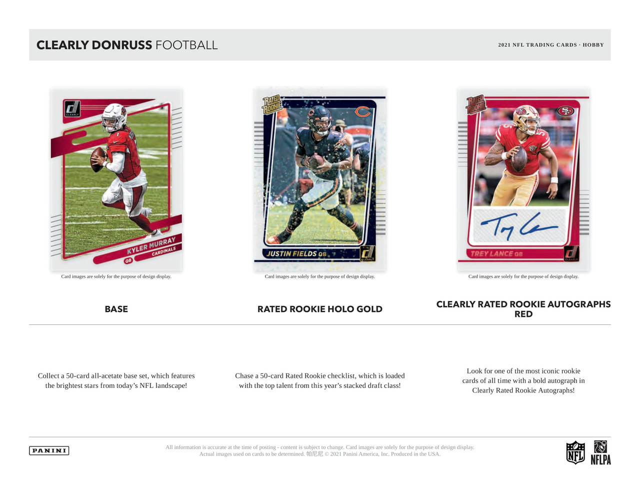 2021 Panini Clearly Donruss Football Hobby 16 Box Case