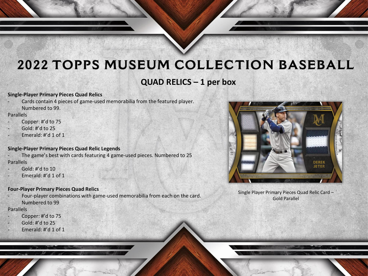 2022 Topps Museum Collection Baseball Hobby Box