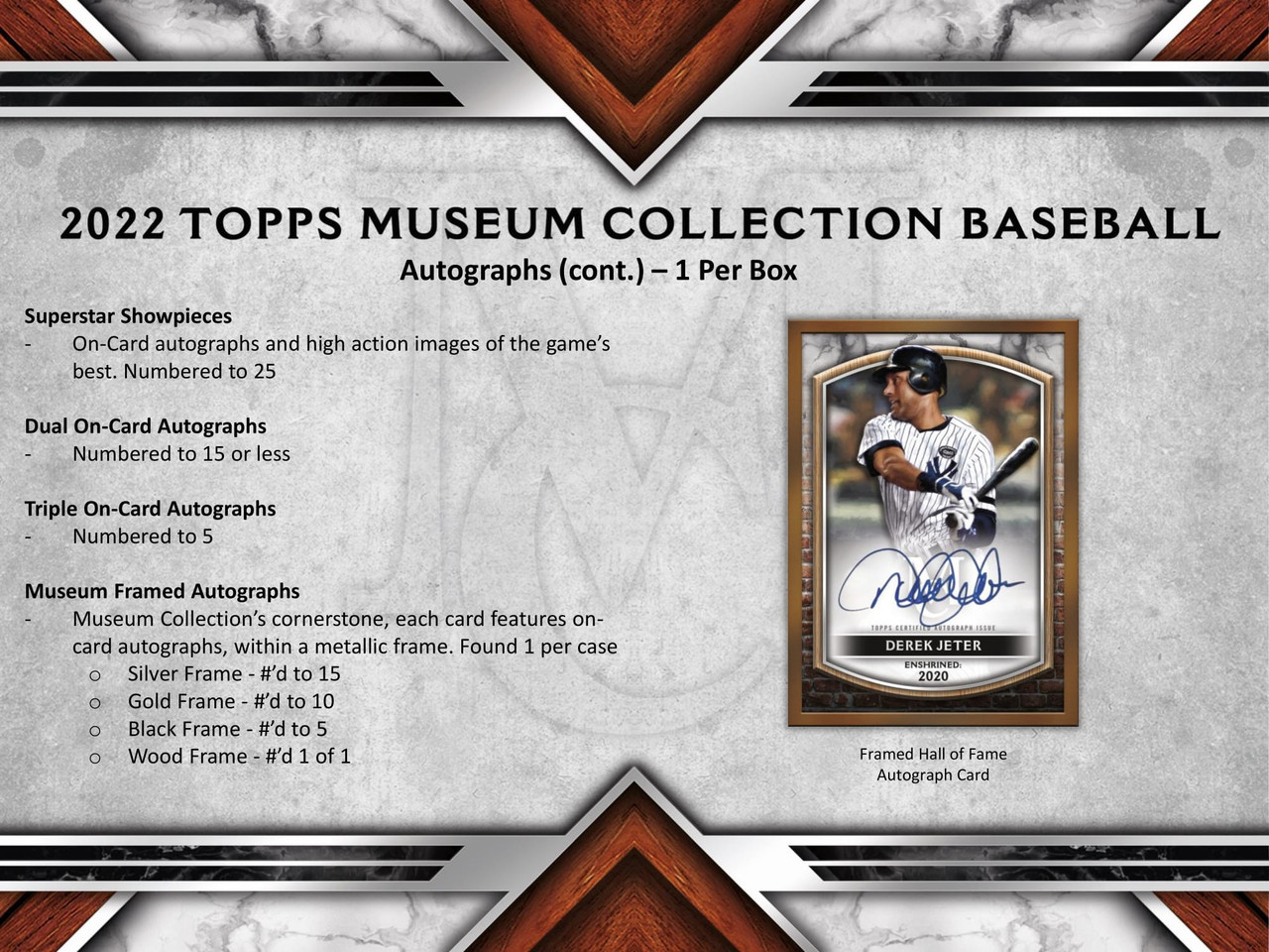2022 Topps Museum Collection Baseball Hobby Box