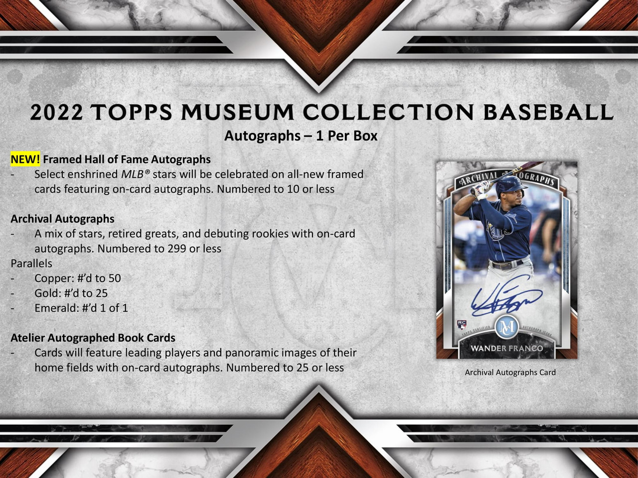 2022 Topps Museum Collection Baseball Hobby Box
