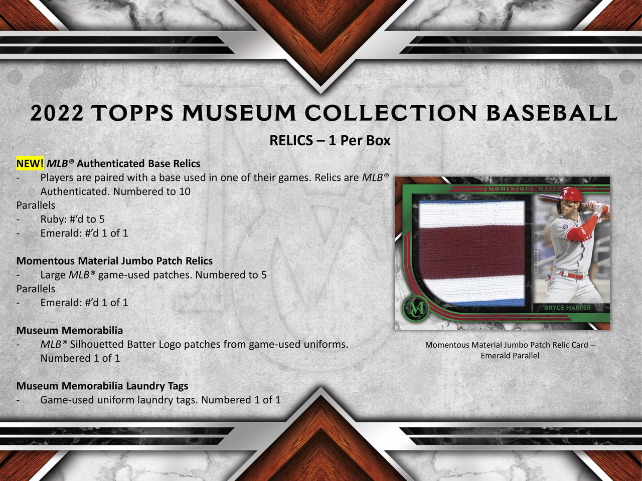 2022 Topps Museum Collection Baseball Hobby Box