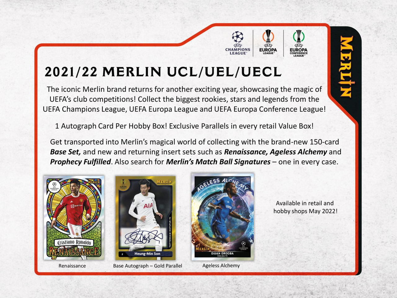 貴重　2021-22 Topps Merlin Renaissance マウント 2021-22 Topps Merlin Collection Chrome UCL Soccer Trading Cards