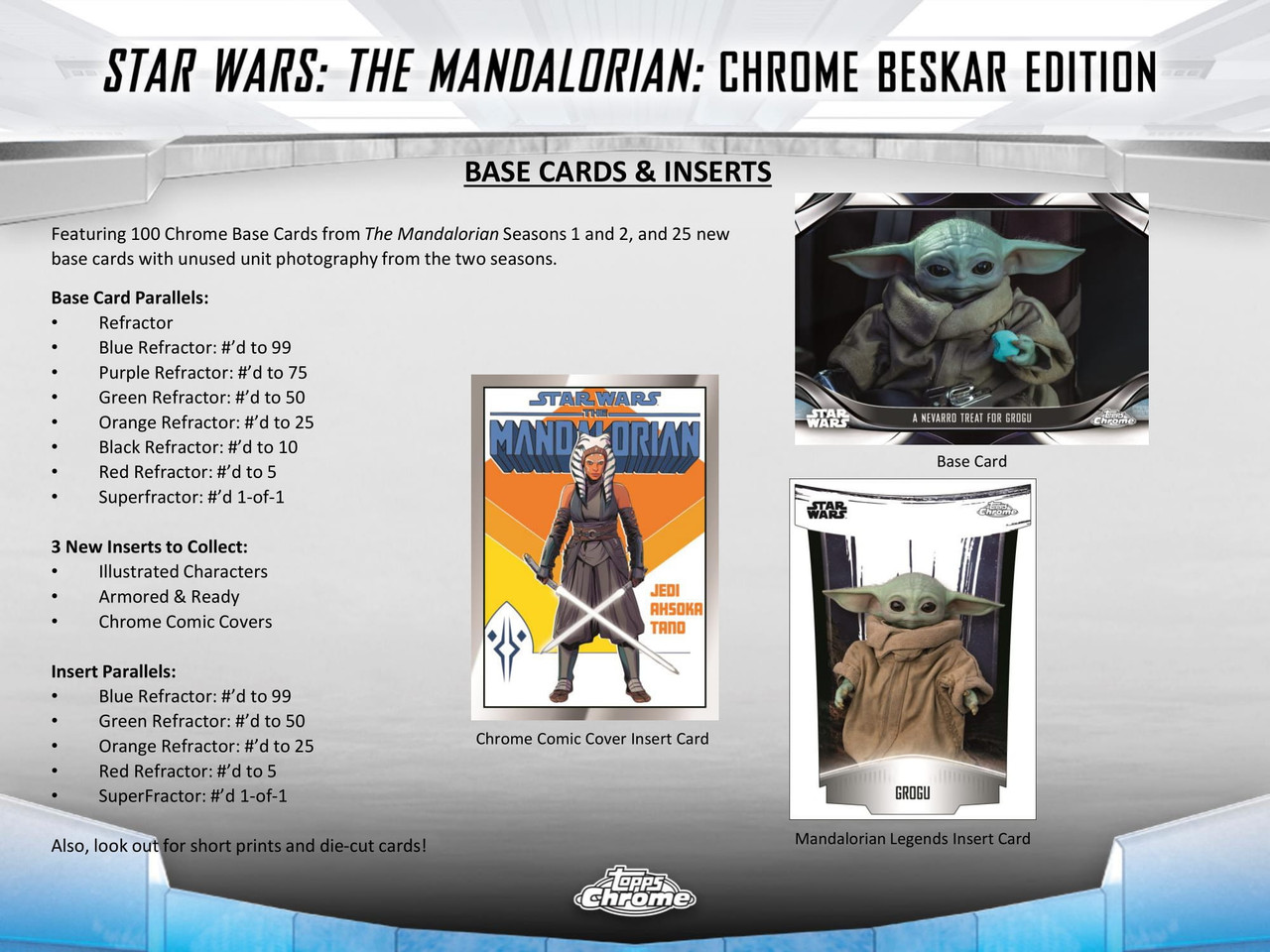 2022 Topps Star Wars The Mandalorian Chrome Beskar Edition Hobby