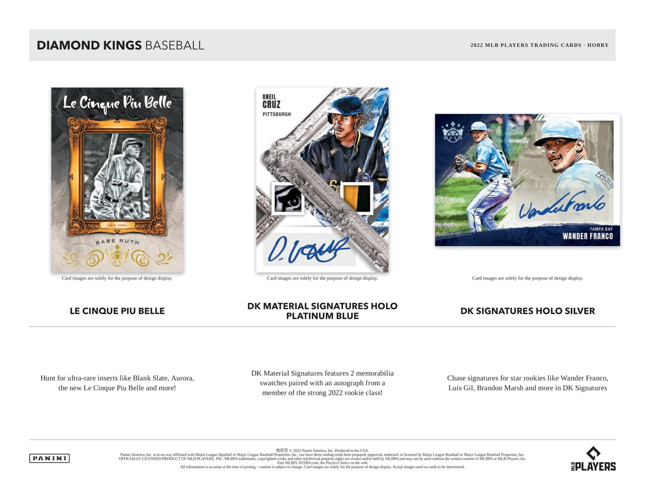 2022 Panini Donruss Diamond Kings Baseball Hobby Box