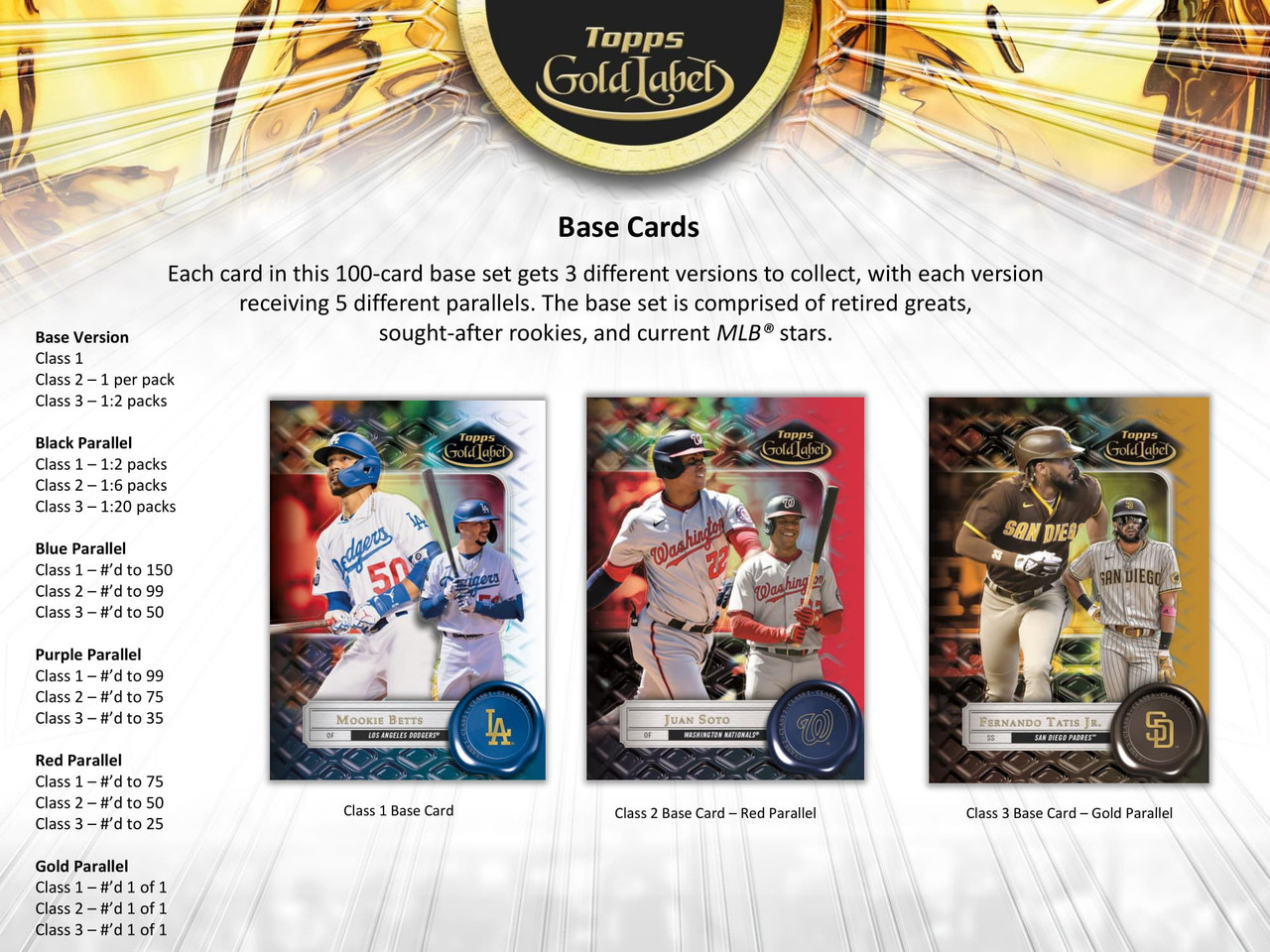 2022 Topps Gold Label Baseball Hobby 16 Box Case