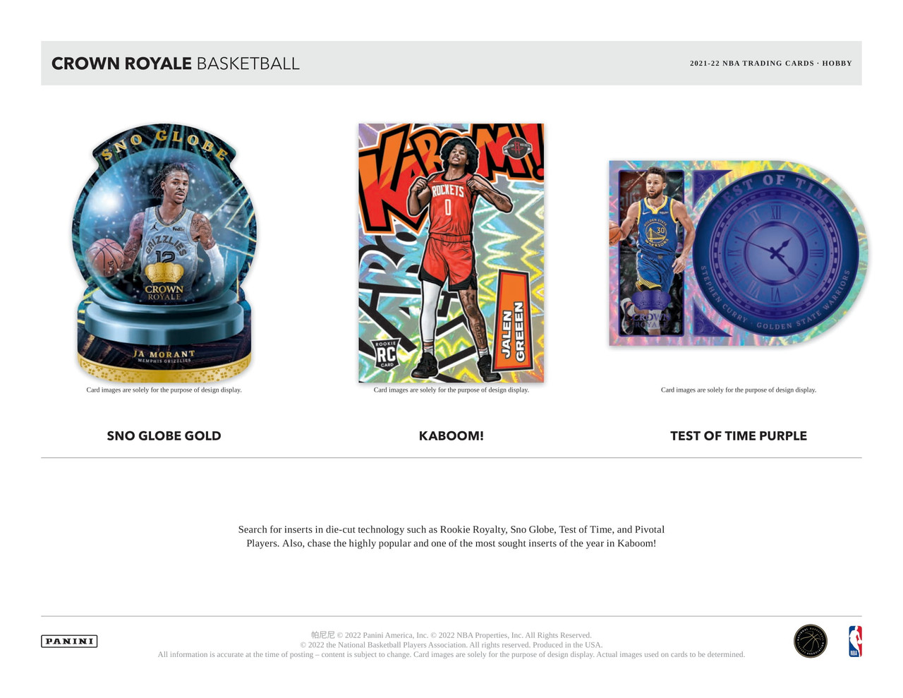 2021/22 Panini Crown Royale Basketball Hobby Box