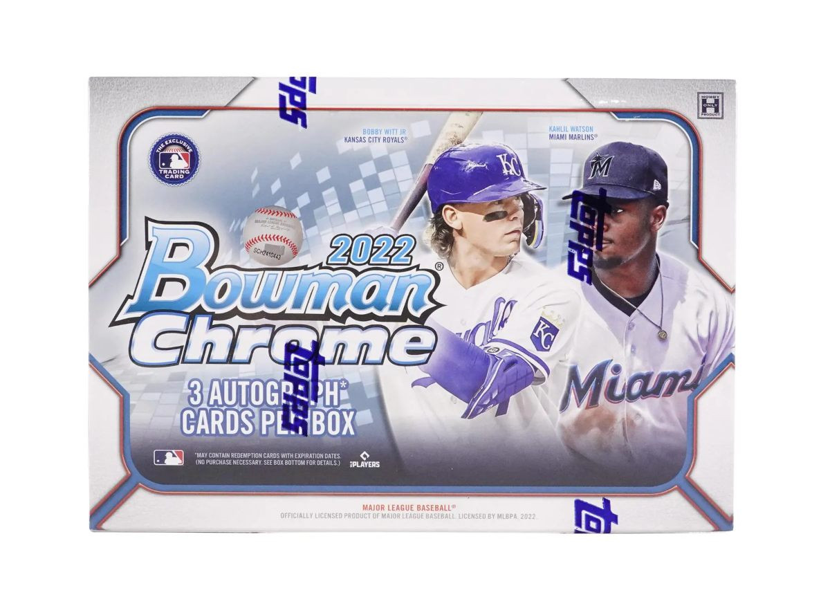 2022 Bowman Chrome Baseball HTA Choice 12 Box Case