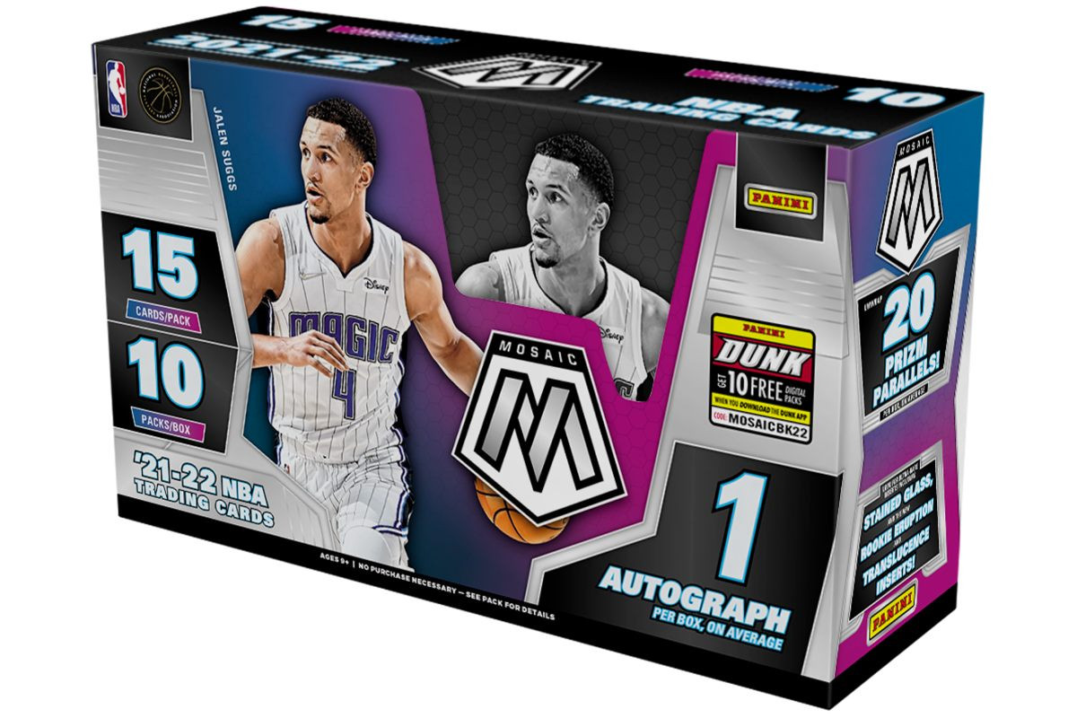 2021/22 Panini Mosaic Basketball Hobby 12 Box Case