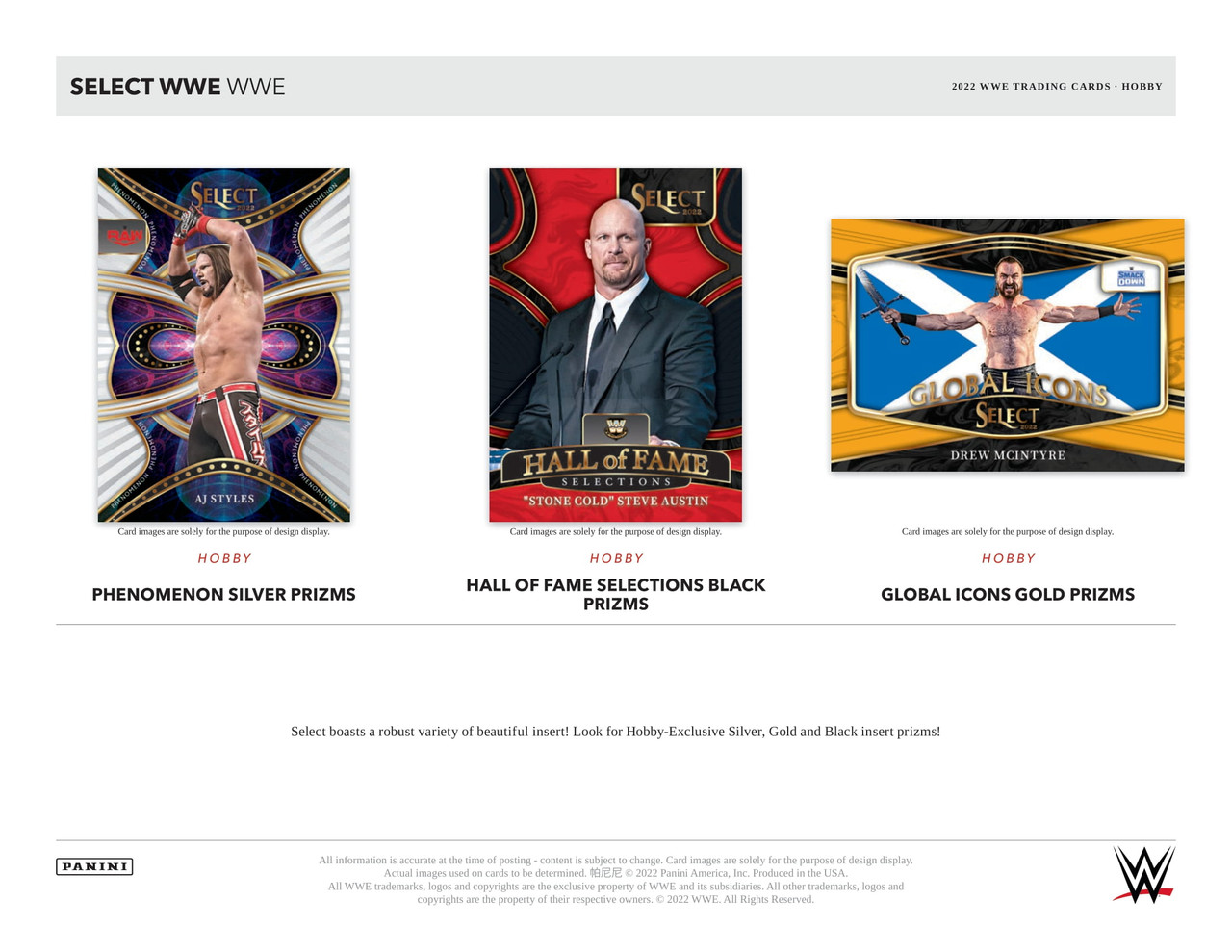 2022 Panini Select WWE Hobby Box