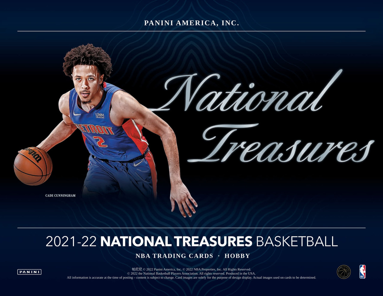 安心してご購入 2021-22 Panini National Treasures Cade Cunningham 