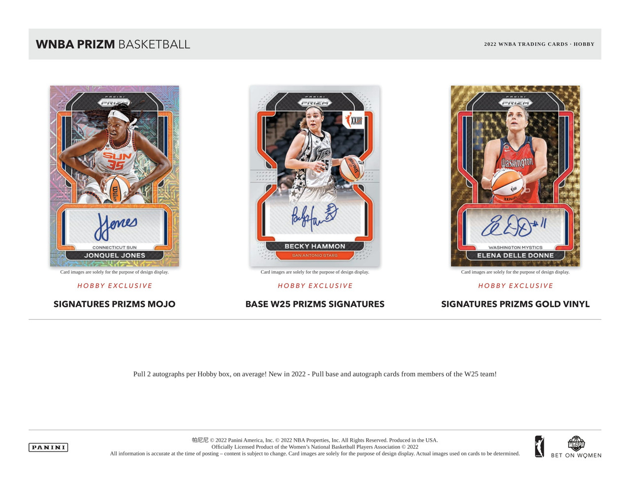 2022 Panini Prizm WNBA Basketball Hobby Box