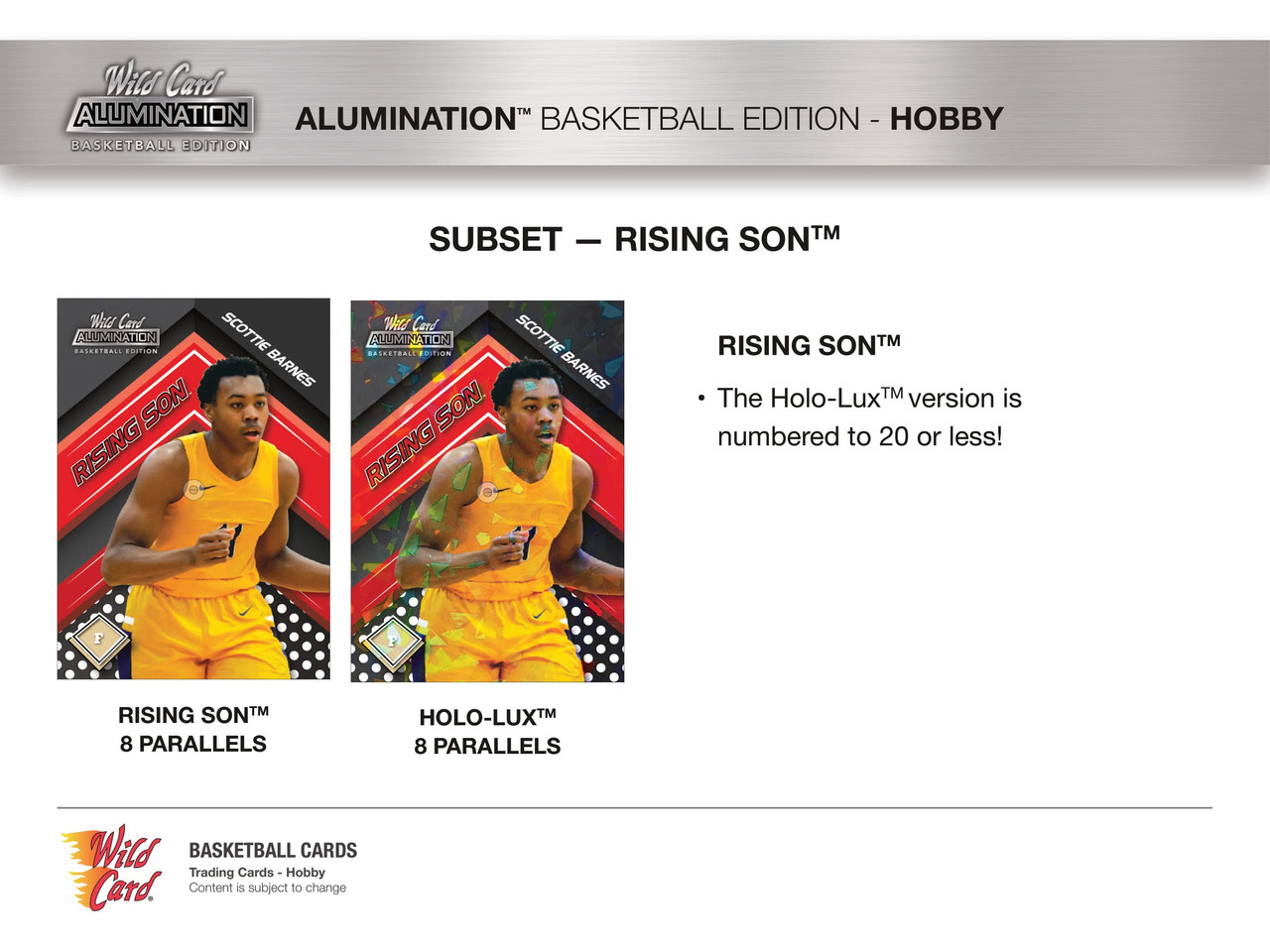 2021/22 Wild Card Alumination Basketball Hobby Box