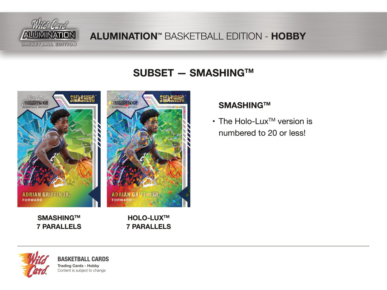 2021/22 Wild Card Alumination Basketball Hobby Box