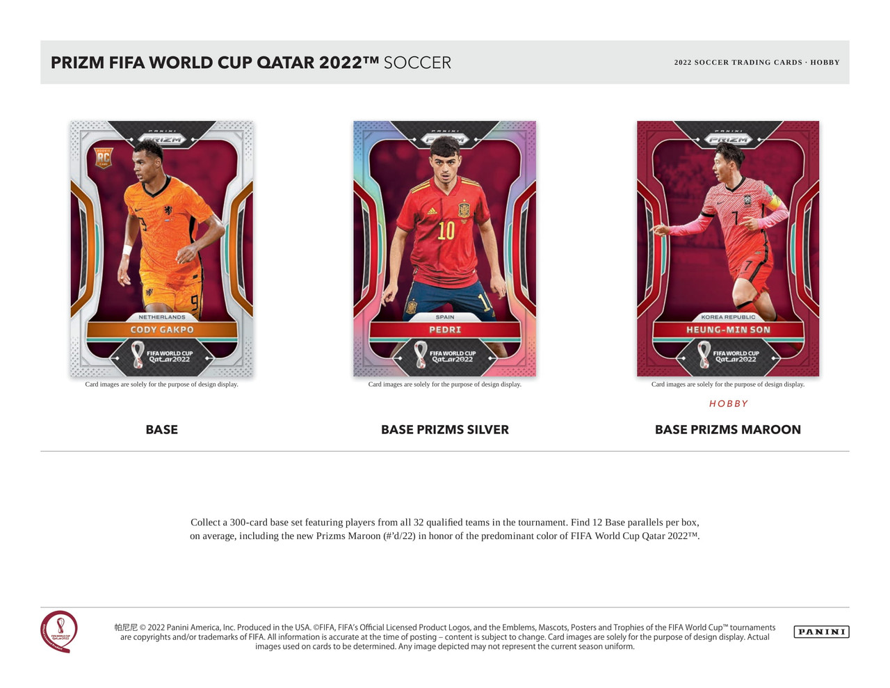 2022 Panini Prizm World Cup Soccer Hobby Box