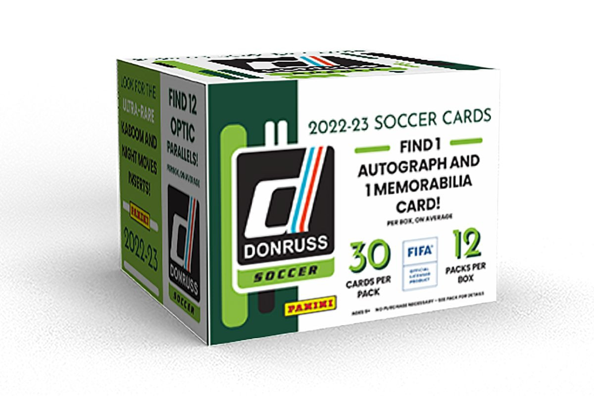 Exclusive 2022/23 Panini Donruss FIFA Soccer Hobby 12 Box Case