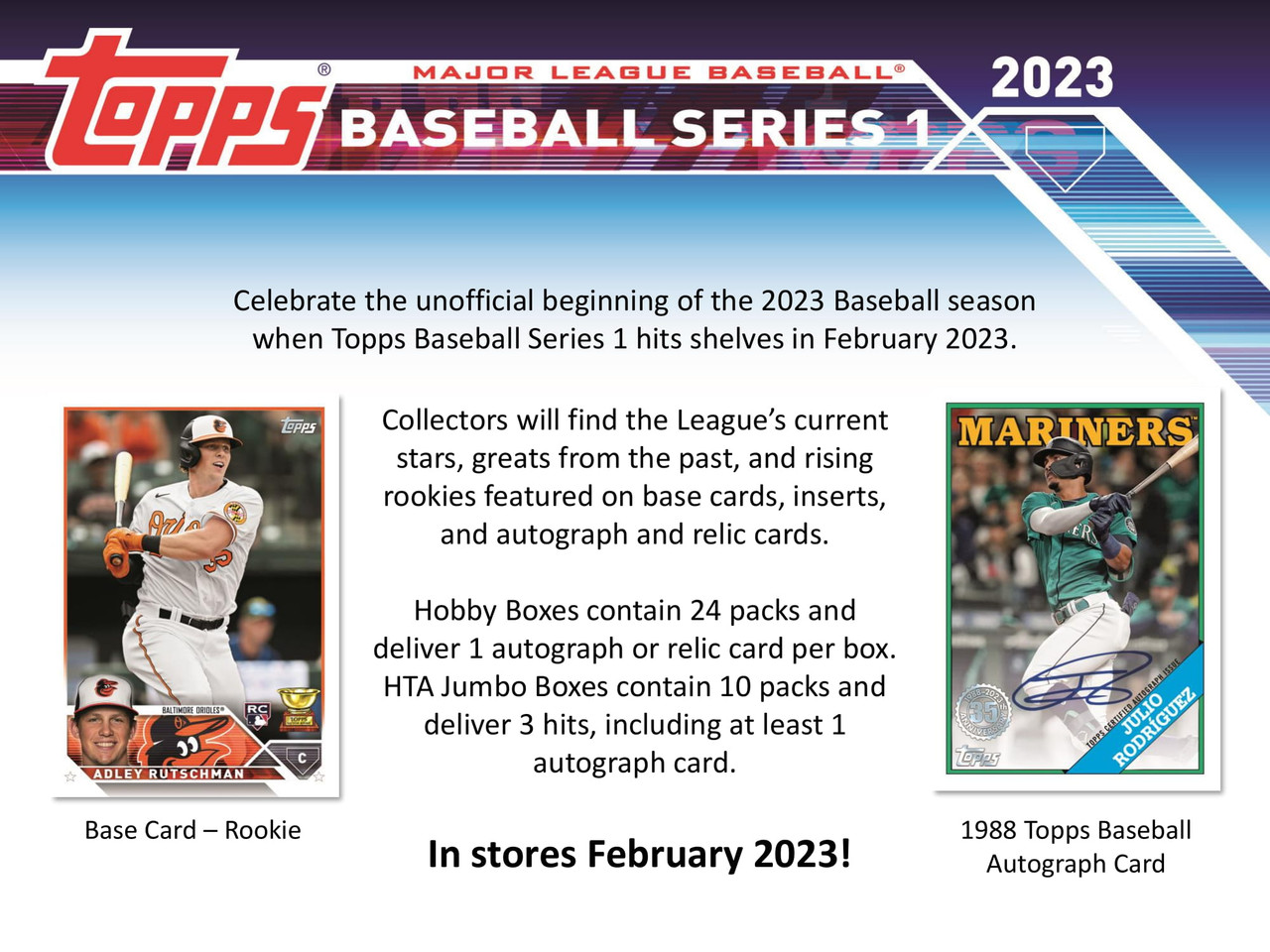 2023 Topps Series 1 Baseball Hobby Box