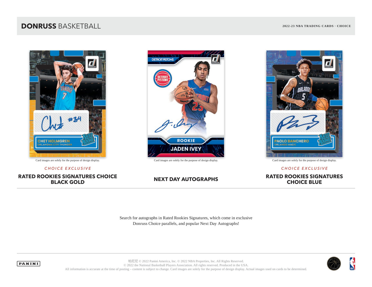 2022/23 Panini Donruss Basketball Choice Box