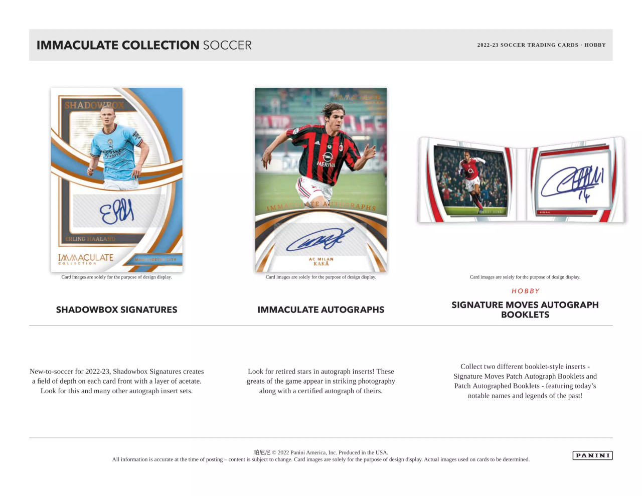2022/23 Panini Immaculate Soccer Hobby 6 Box Case