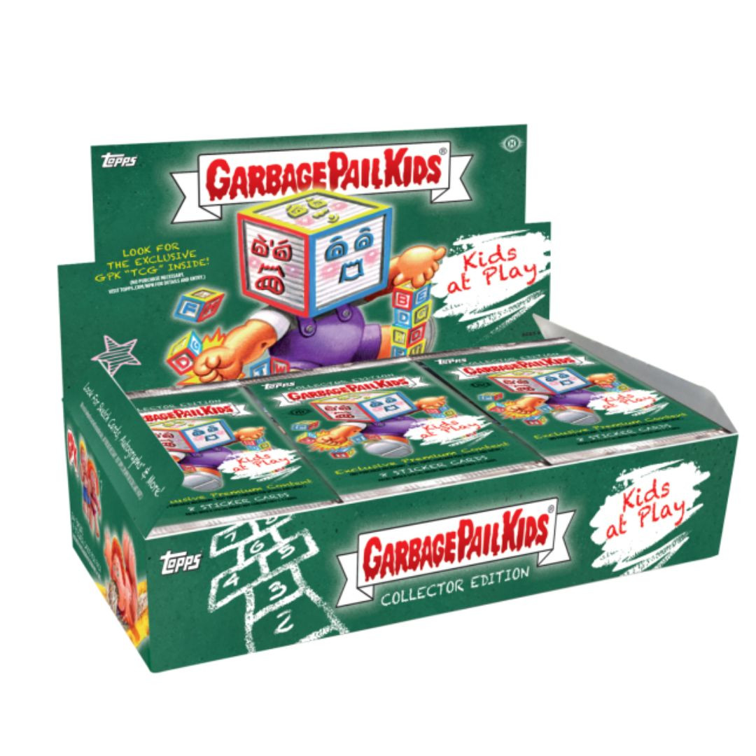 2024 Series 1 Garbage Pail Kids At Play 200-Card Green Parallel Set + 2 Wrappers