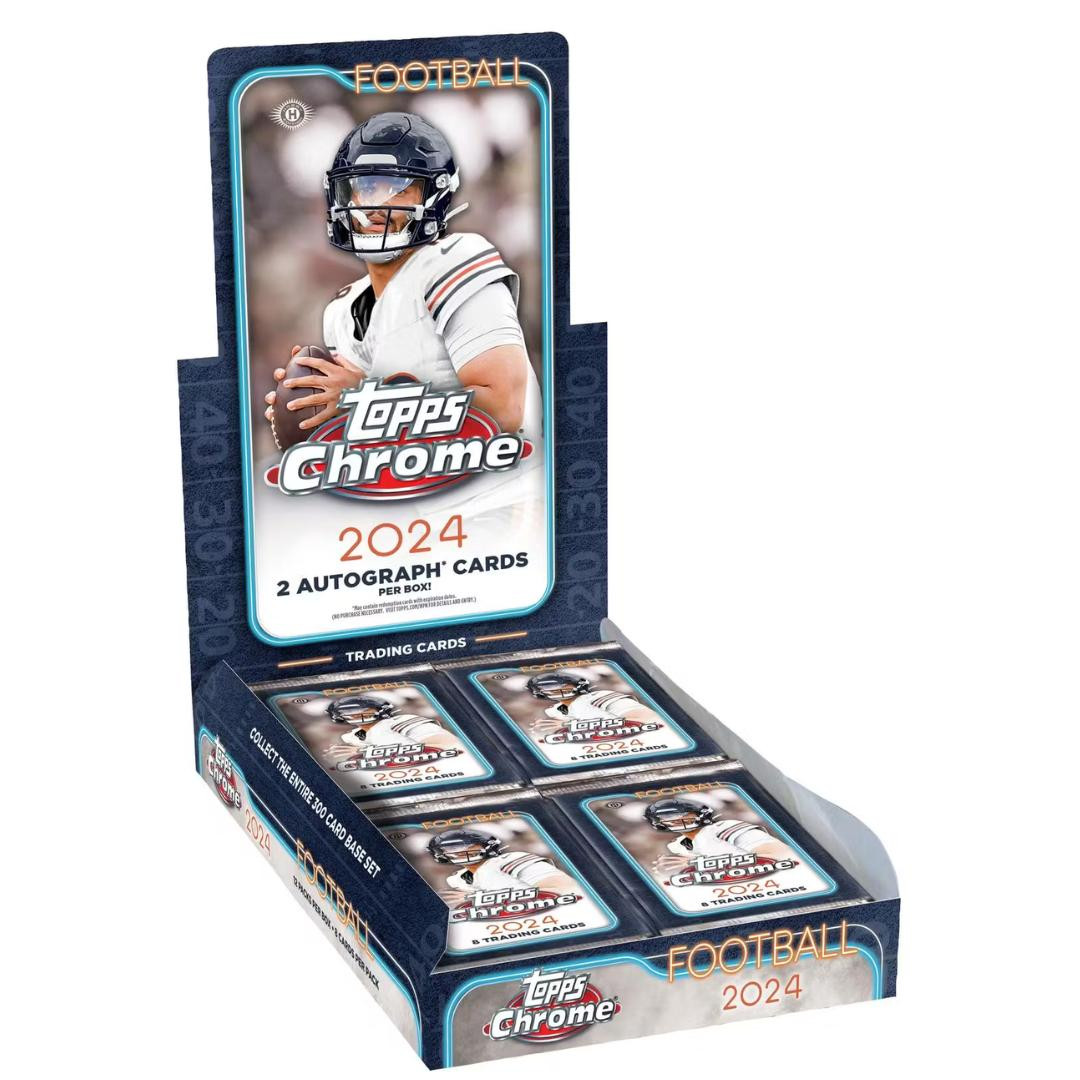 2024 Topps Chrome Football Hobby 12 Box Case | Diamond Cards Online