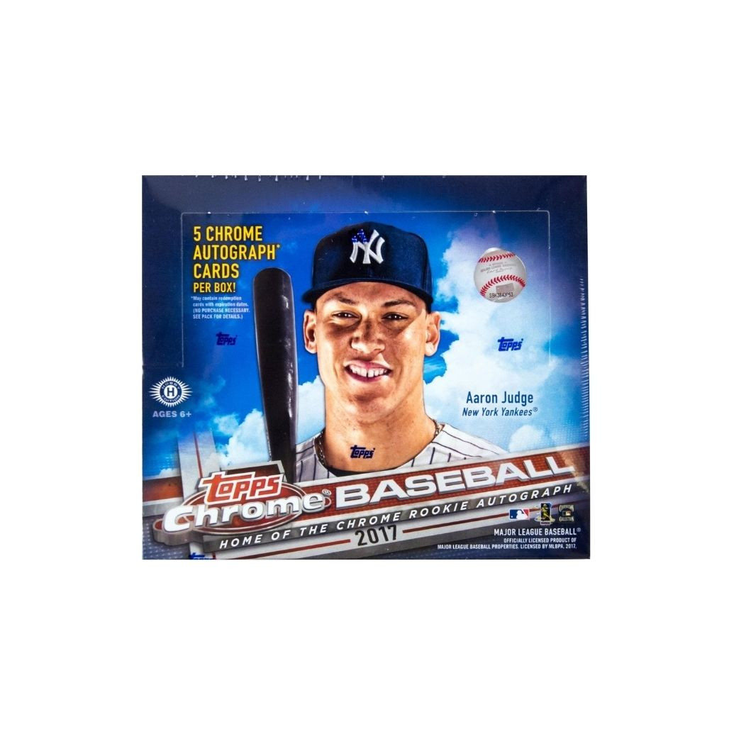 2017 Topps Chrome Baseball Jumbo HTA 8 Box Case
