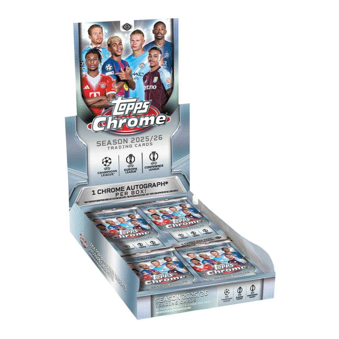 2025/26 Topps Chrome UEFA Club Competitions Soccer Hobby Box