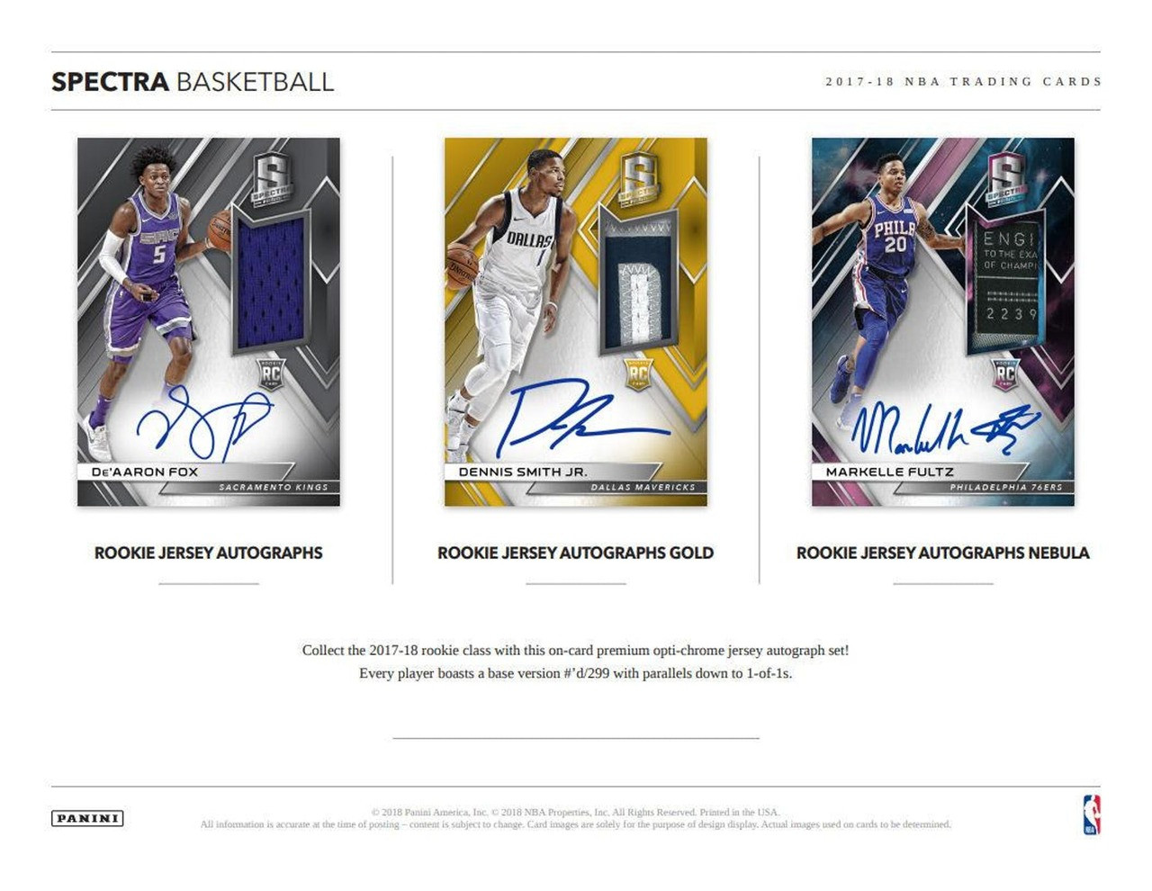 2017/18 Panini Spectra Basketball Hobby Box