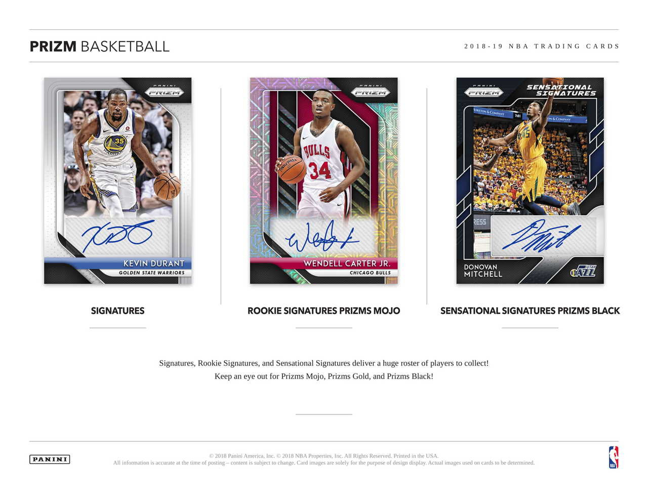 2018/19 Panini Prizm Basketball Cards Hobby Box