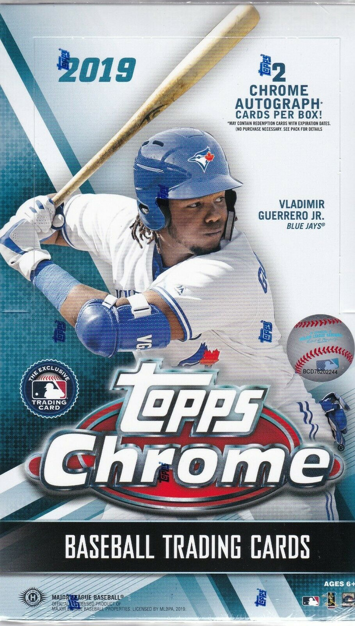 2019 Topps Chrome Baseball Hobby 12 Box Case